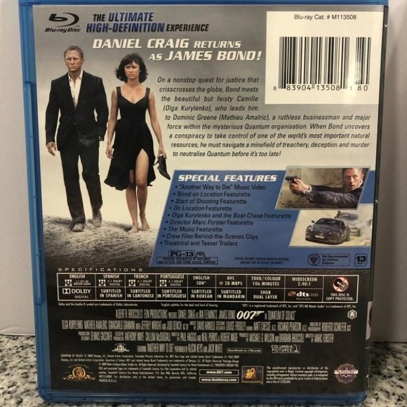 💕 007 Quantum of Solace and Skyfall - 2 Movie Lot- Blu Ray - Picture 5 of 5